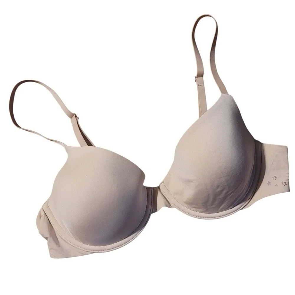 Aerie Real Me Lightly Lined Bra 34C Nude‎ Underwire